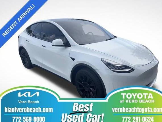 TESLA MODEL Y 2021 5YJYGDEDXMF115097 image